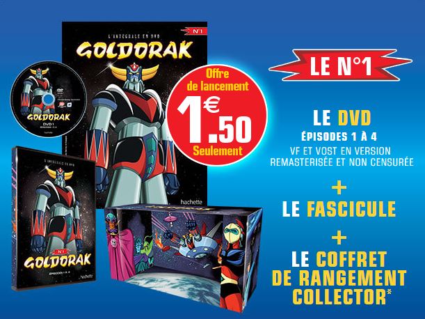 Unboxing Coffret DVD Goldorak Hachette Collection en kiosque : est