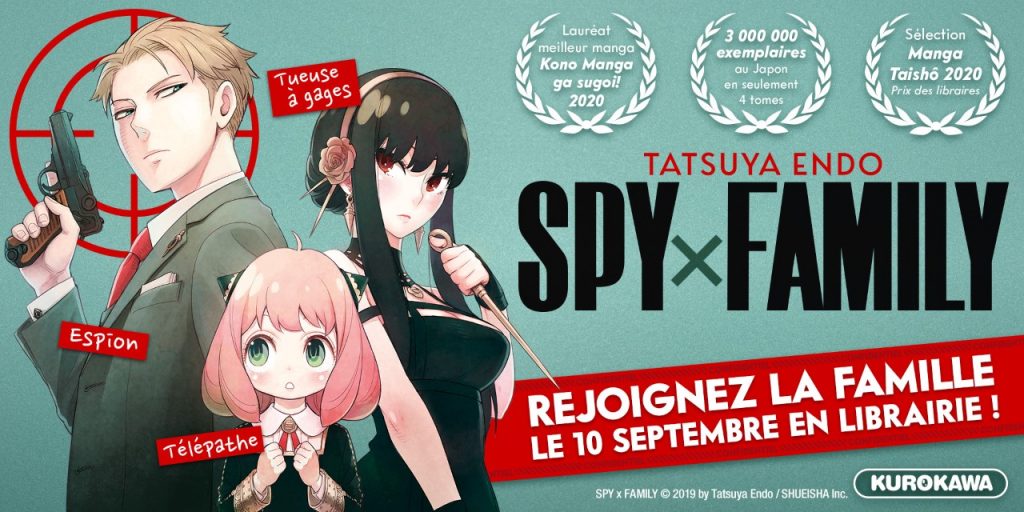 Le manga à succès Spy X Family en septembre chez Kurokawa - News