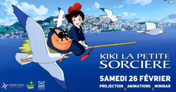 Une soirée animation et projection Kiki la petite sorcière au cinéma le Club de l’étoile aura lieu le 26 février !