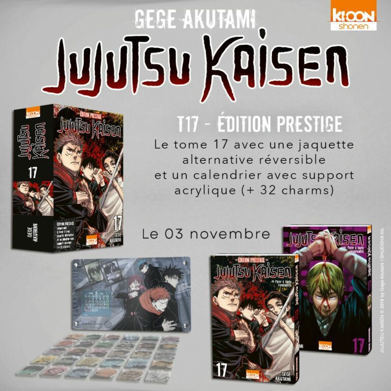 Ki Oon Annonce Une édition Prestige Pour Jujutsu Kaisen Tome 17 9091